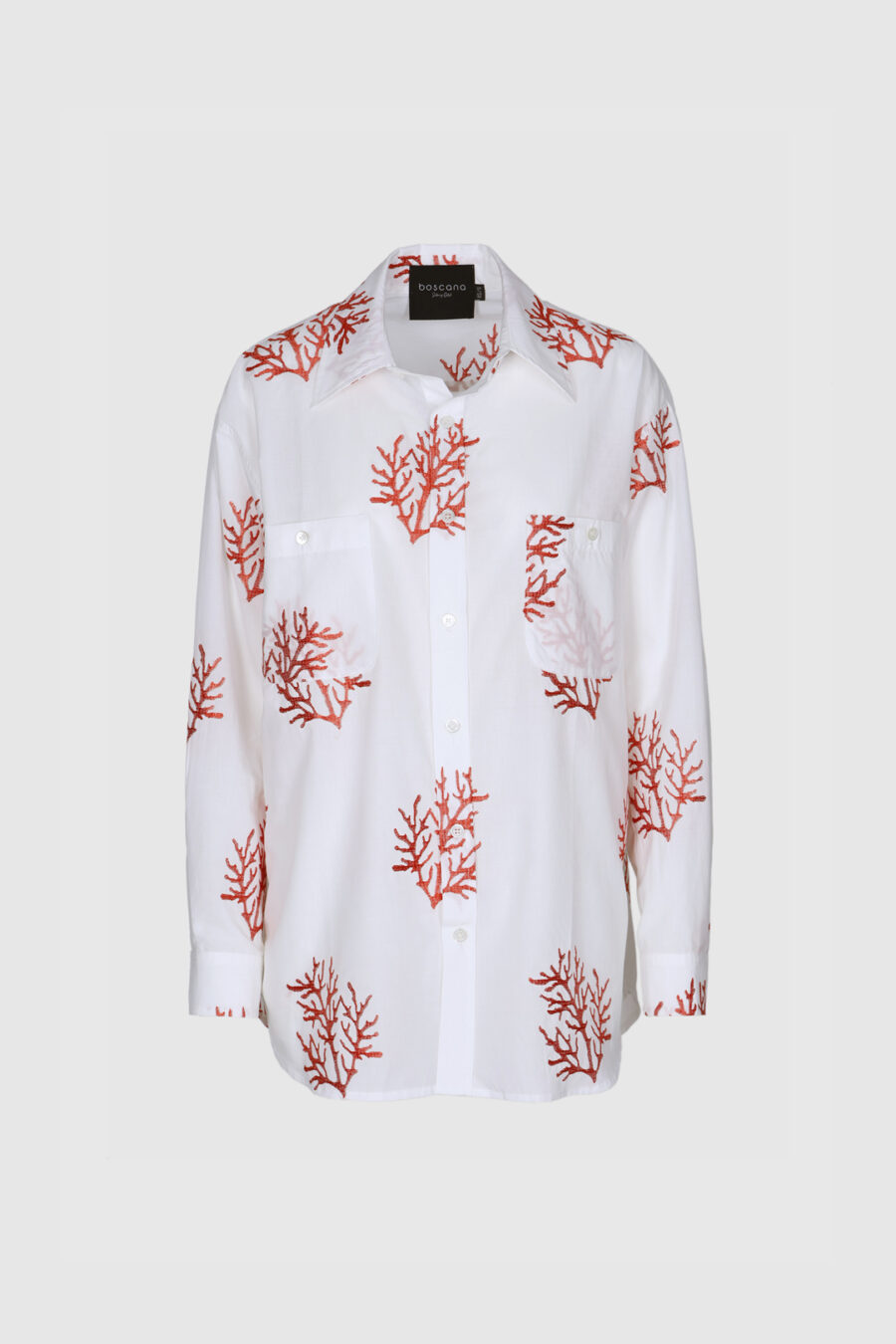 Bluse aus Baumwolle bestickt