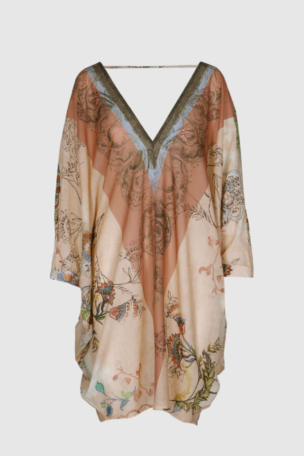Damen Tunika Rosé Sommertunika - Vorderansicht
