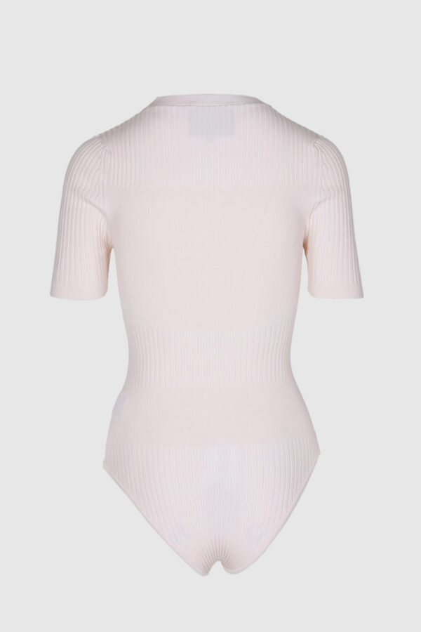 Kurzarm Body in Rosé – Bild 2