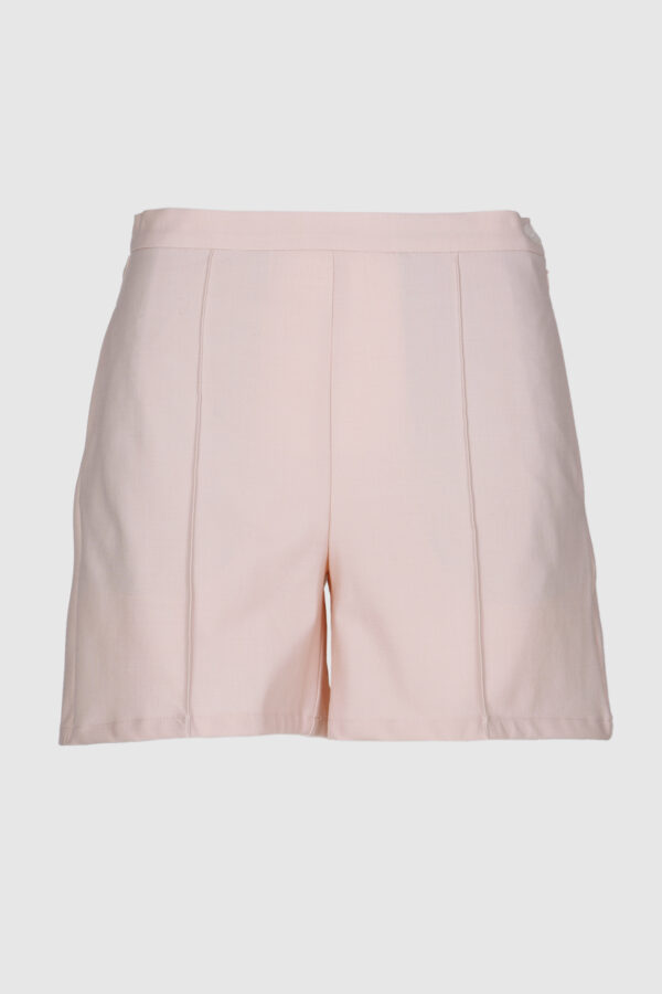 Shorts, kurze Hose, rosa, anliegend, Schurwolle