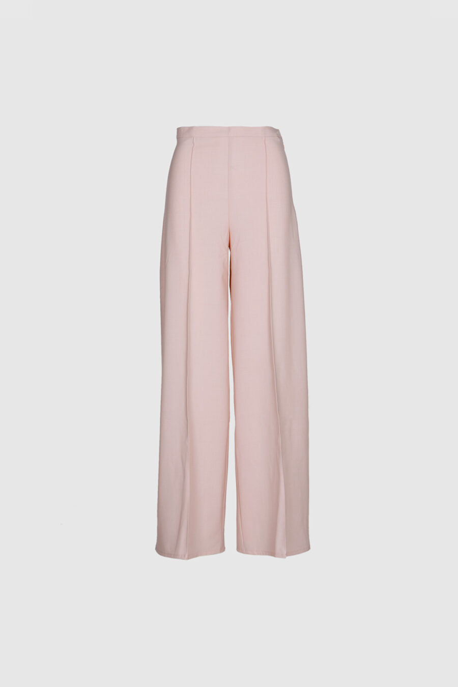 Hose aus Schurwolle in Rosé