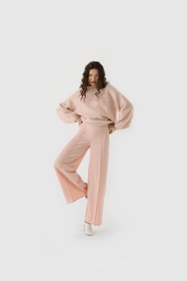 Weite Hose in Rosé – Bild 3