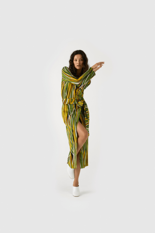 Bluse im Gelb-Grün Print – Bild 7