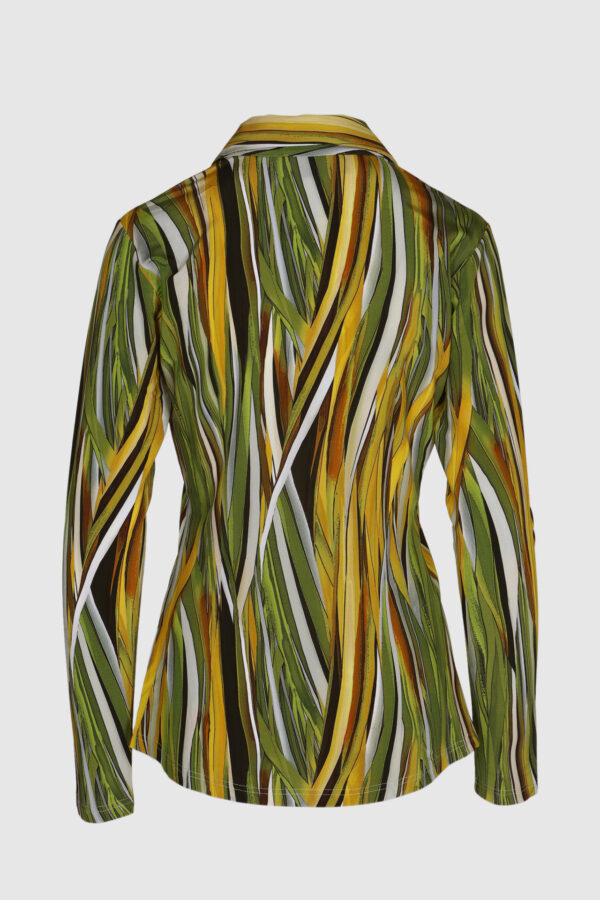 Bluse im Gelb-Grün Print – Bild 8