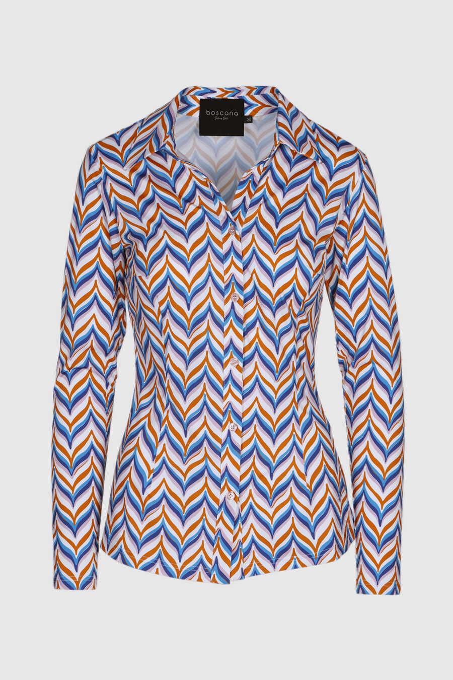 Bluse, Langarmbluse, rosa, blau, weiss Damenbluse, Manufaktur Boscana GmbH, Leipzig