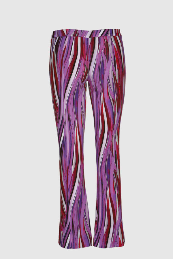 Hose in einem Rot-Lila Print – Bild 6