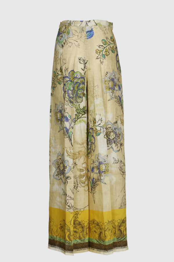 Weite Hose im Gelben Print – Zeitlose Eleganz – Bild 3