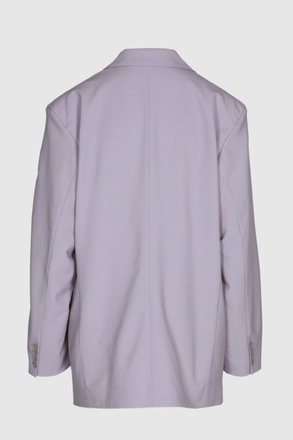 Oversize Blazer aus Schurwolle in Lila – Bild 4