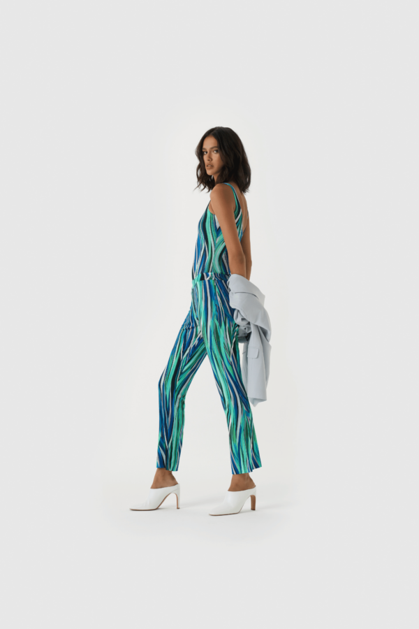 Oversize Blazer aus Schurwolle in Blau-Grau – Bild 5