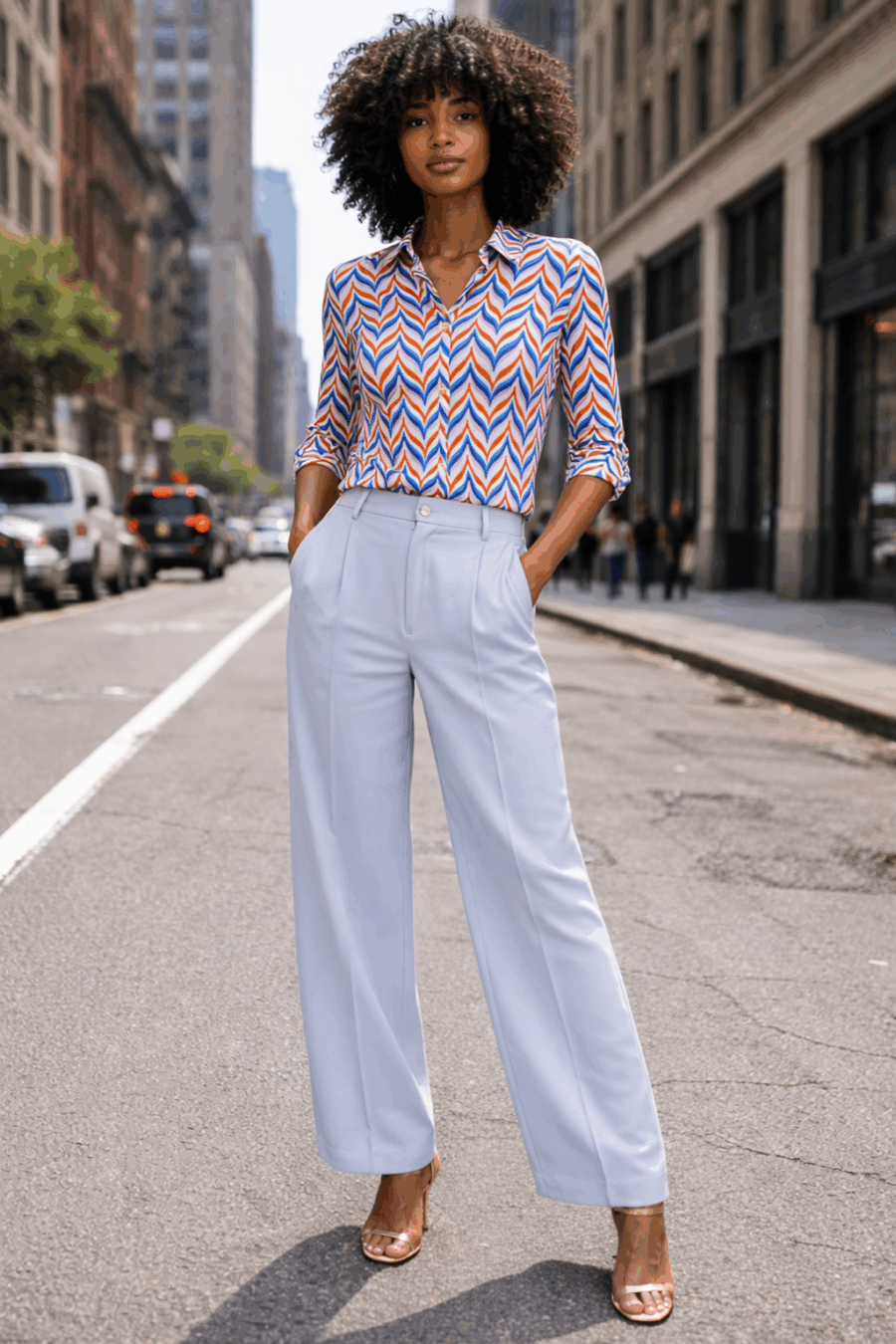 Bluse aus einem elastischen Gewebe