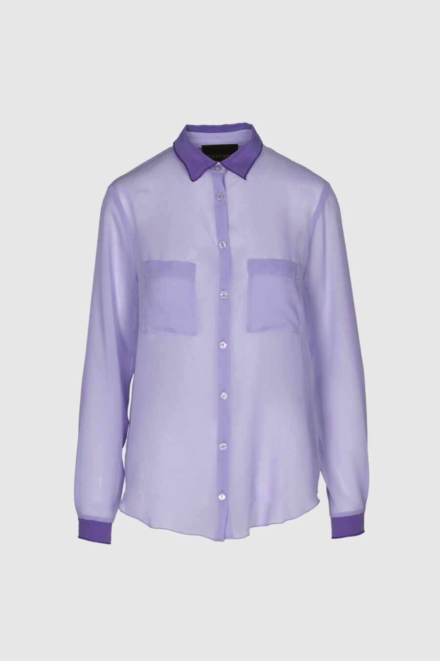 Leichte Seidenbluse aus transparenter Seide