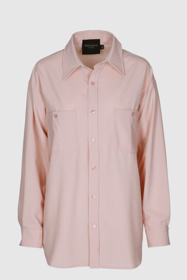 Bluse Oversize Bluse, rosa, hellblau, Langarmbluse, weite Bluse, Damenbluse