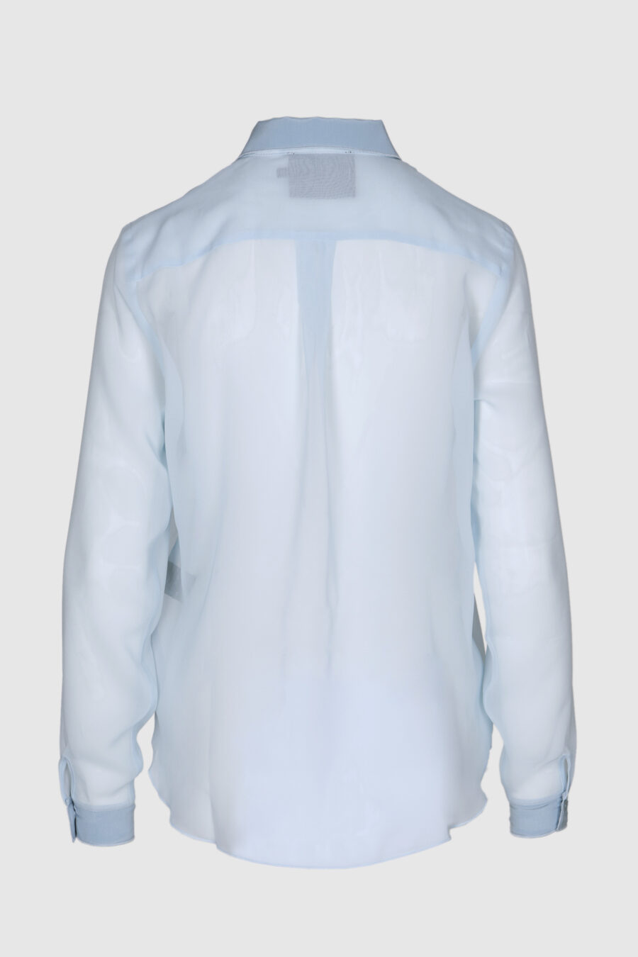 Seidenbluse, Damenbluse, transparent, blau, rosa, schwarz, lila, Farbverlauf