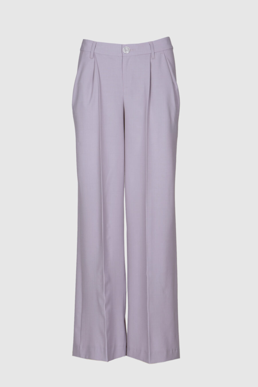 Hose, weite Hose, Schurwolle, schwarz, blau, lila