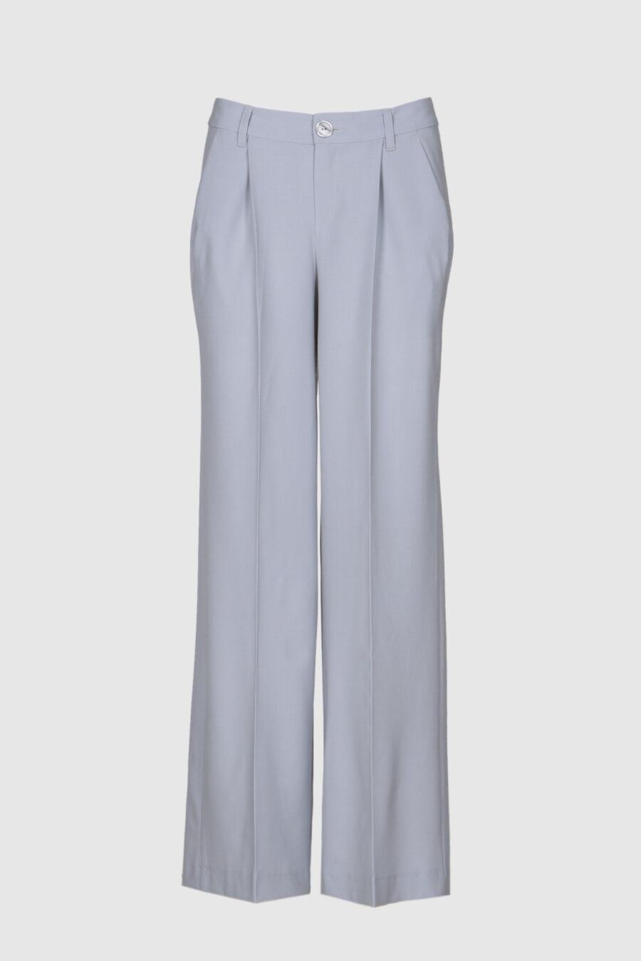 Hose, weite Hose, Schurwolle, schwarz, blau, lila