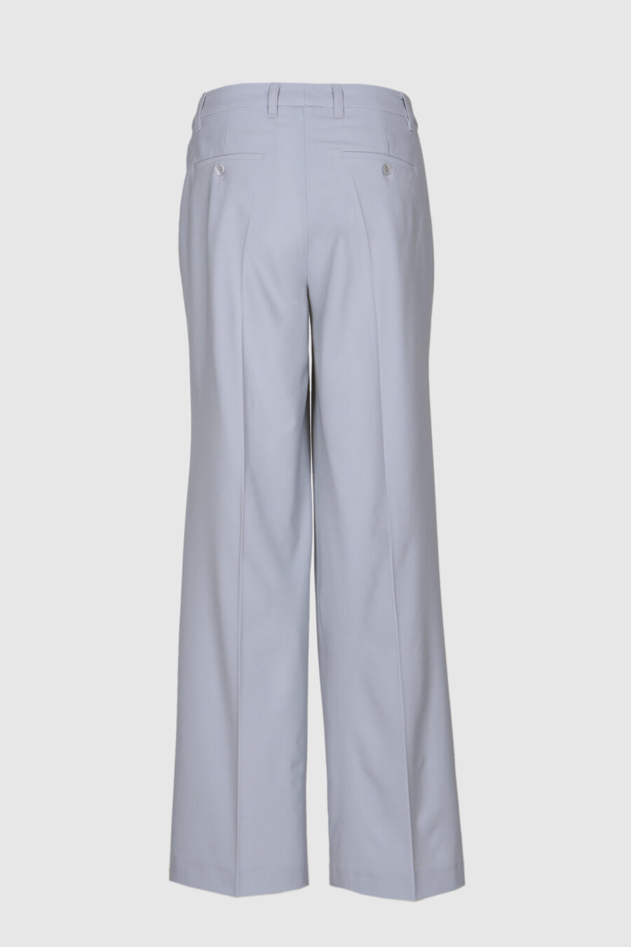 Hose, weite Hose, Schurwolle, schwarz, blau, lila