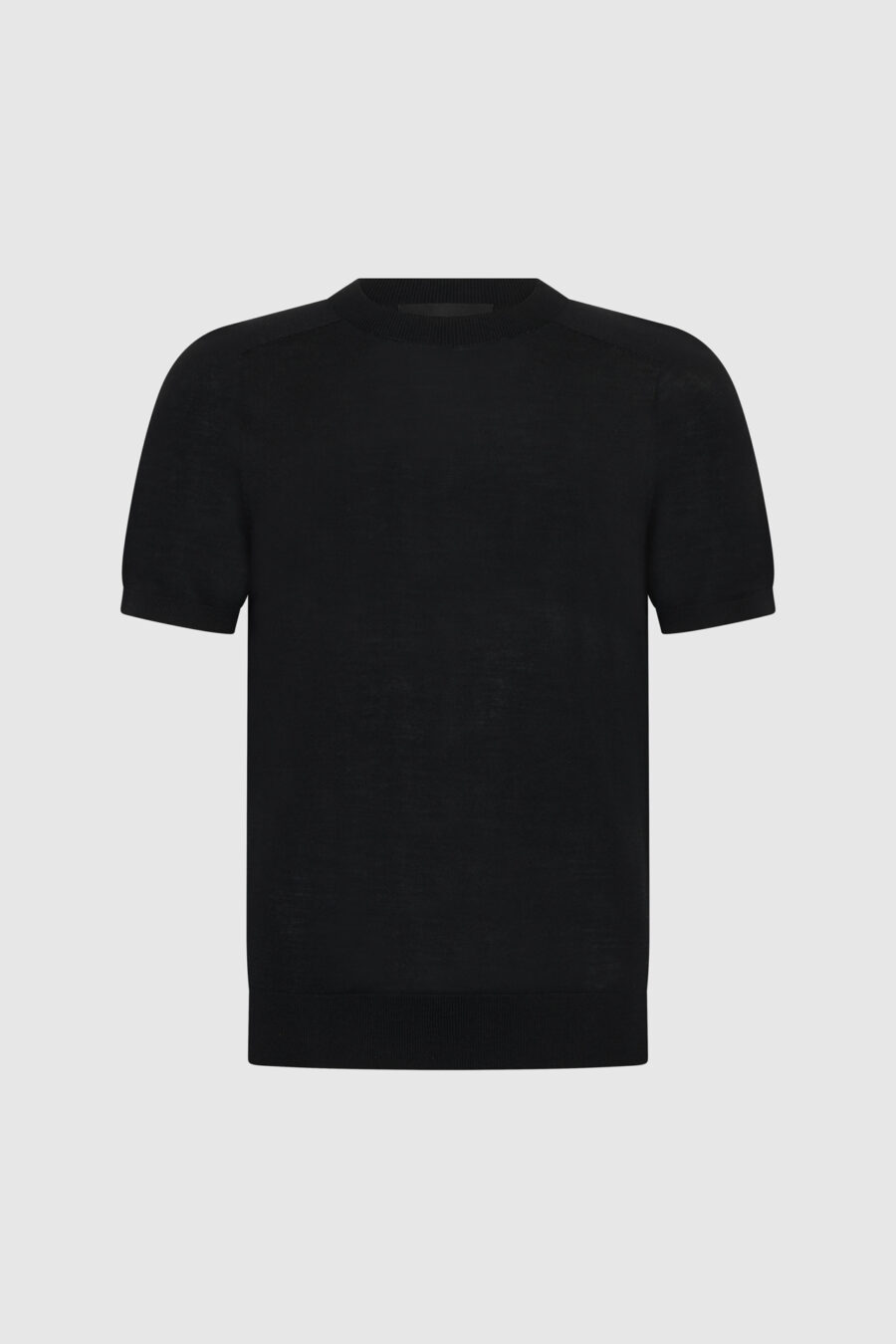 Shirt, schwarz, merinowolle