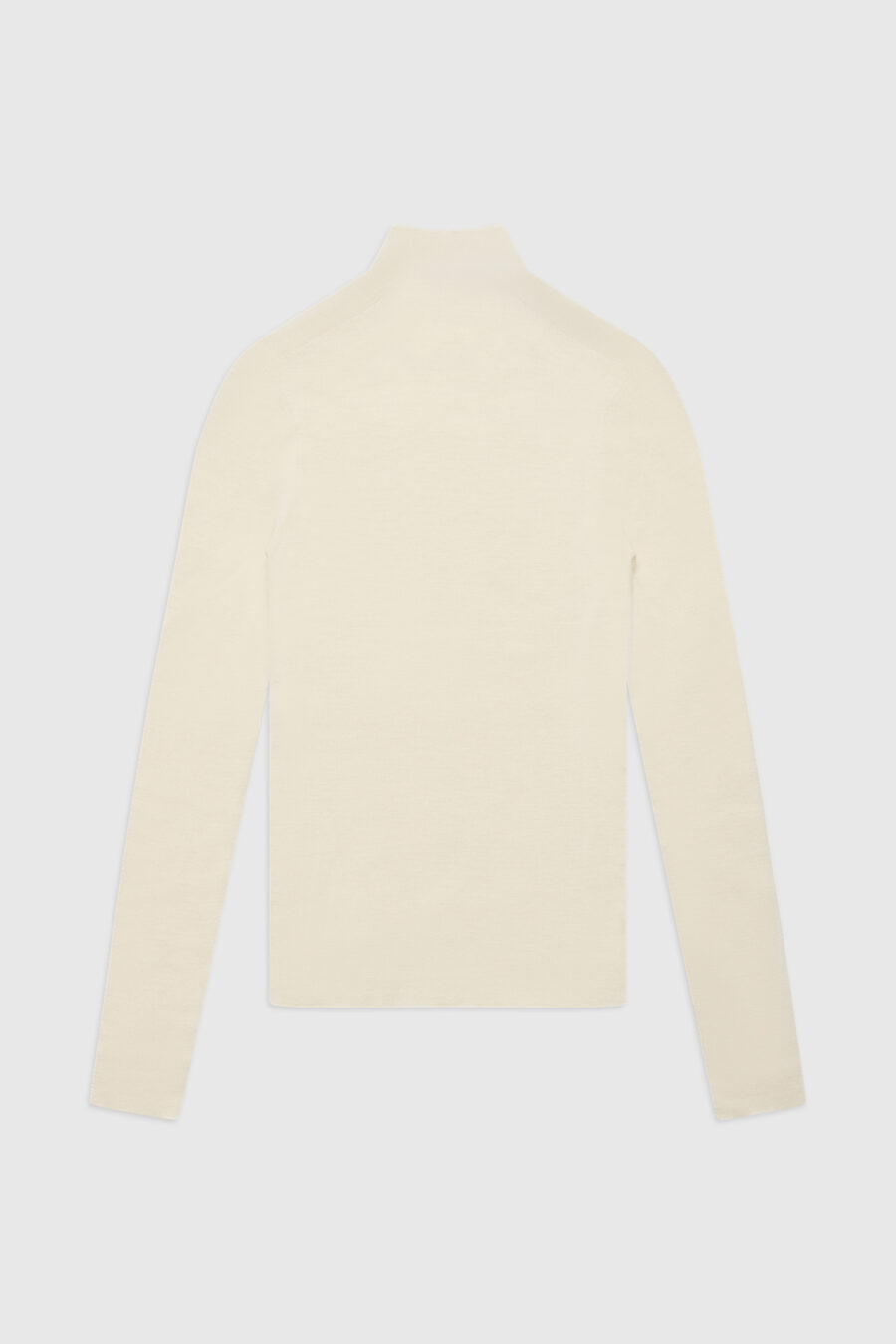 geripptes Langarmshirt, Pullover, Strickpullover, Off White
