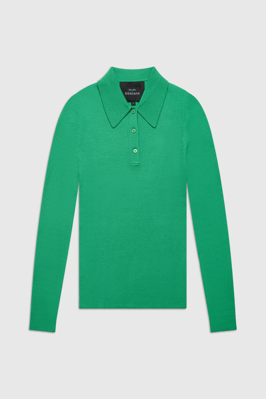 Polo, Pullover mit Polokragen, schwarz, creme, grün, langer Arm