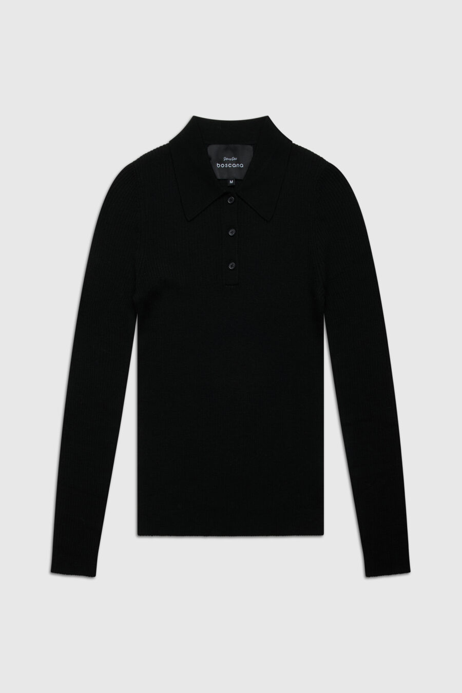 Polo, Pullover mit Polokragen, schwarz, creme, grün, langer Arm