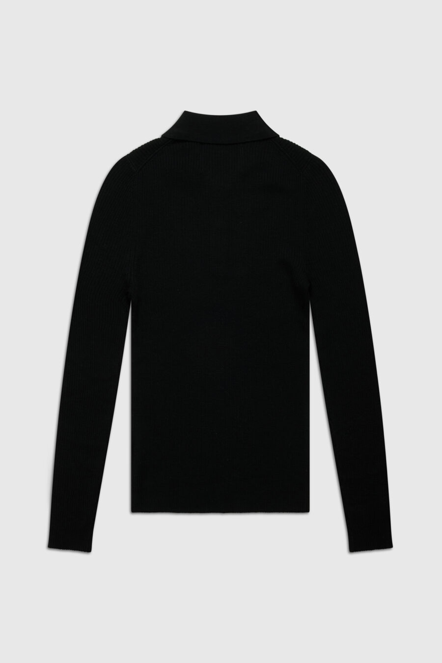 Polo, Pullover mit Polokragen, schwarz, creme, grün, langer Arm