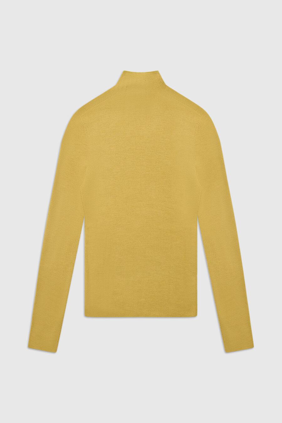 geripptes Langarmshirt, Pullover, Strickpullover, gelb