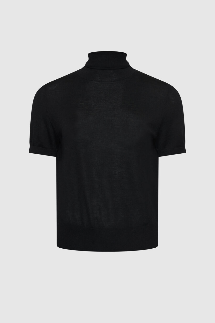 Shirt, schwarz, kleiner, Kragen, Kurzarm