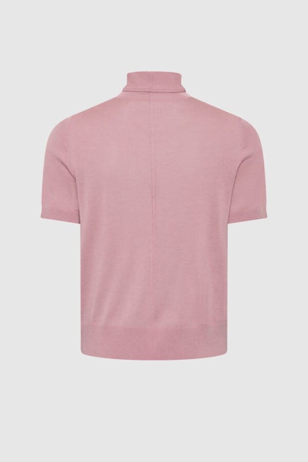 Shirt aus feinster Merinowolle in Rosé – Bild 2