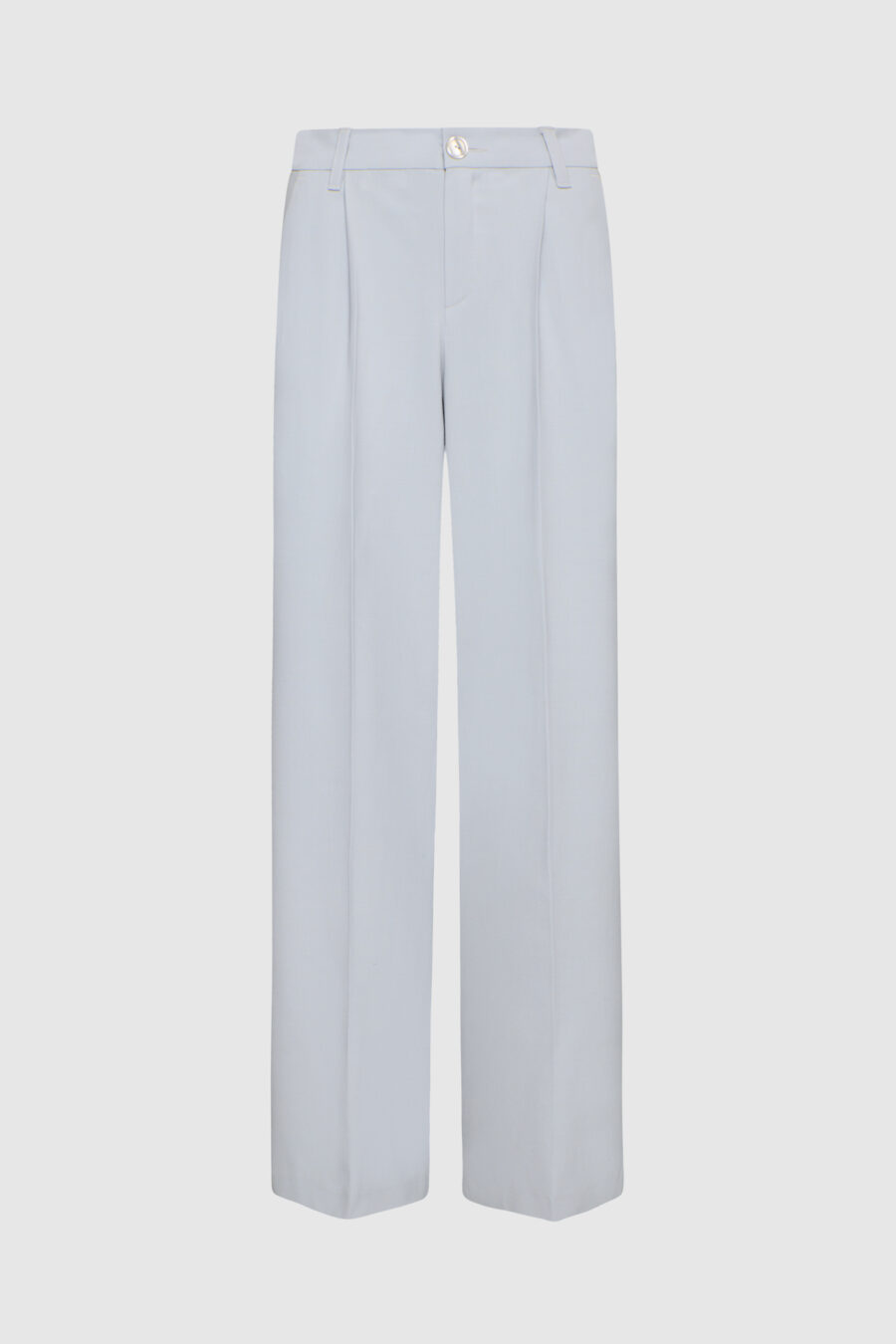 Hose, weite Hose, Schurwolle, schwarz, blau, lila