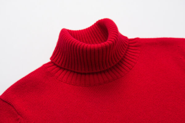 Rollkragenpullover aus Kaschmir in Rot – Bild 4