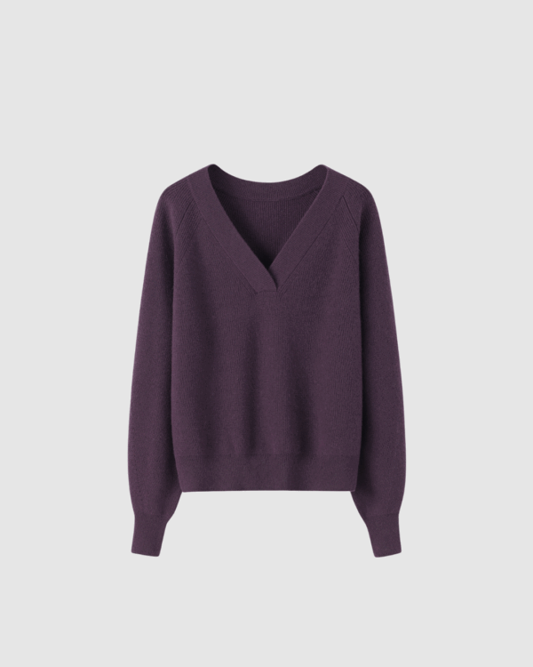 Pullover aus Kaschmir in Lila