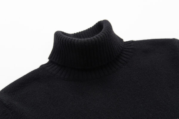 Rollkragenpullover aus Kaschmir in Schwarz – Bild 11