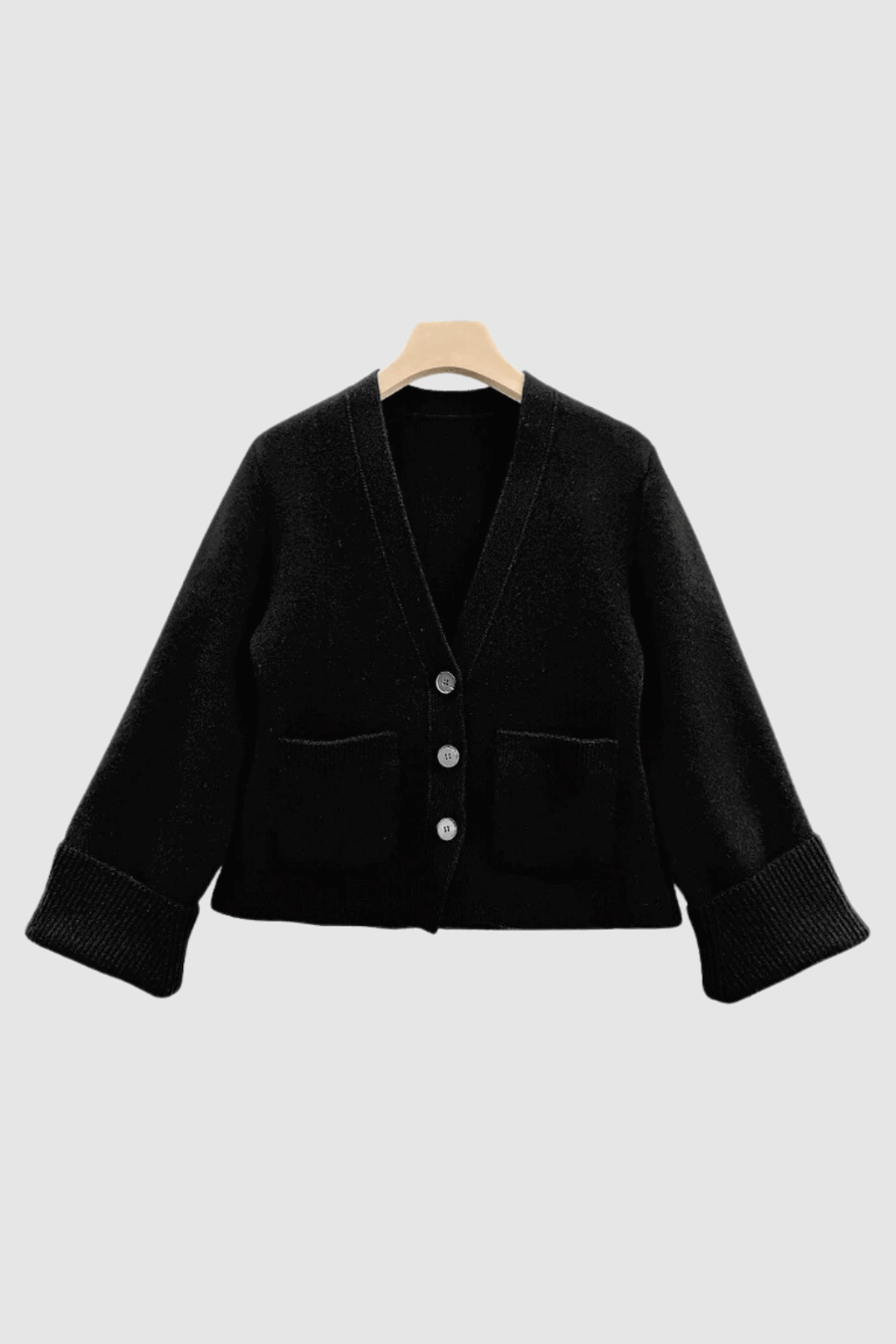 Strickjacke aus Kaschmir in Schwarz
