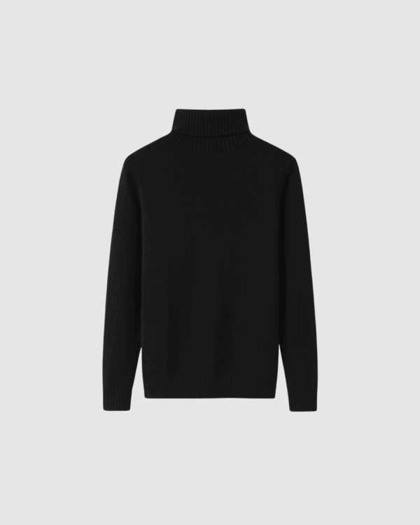 Rollkragenpullover aus Kaschmir in Schwarz – Bild 5
