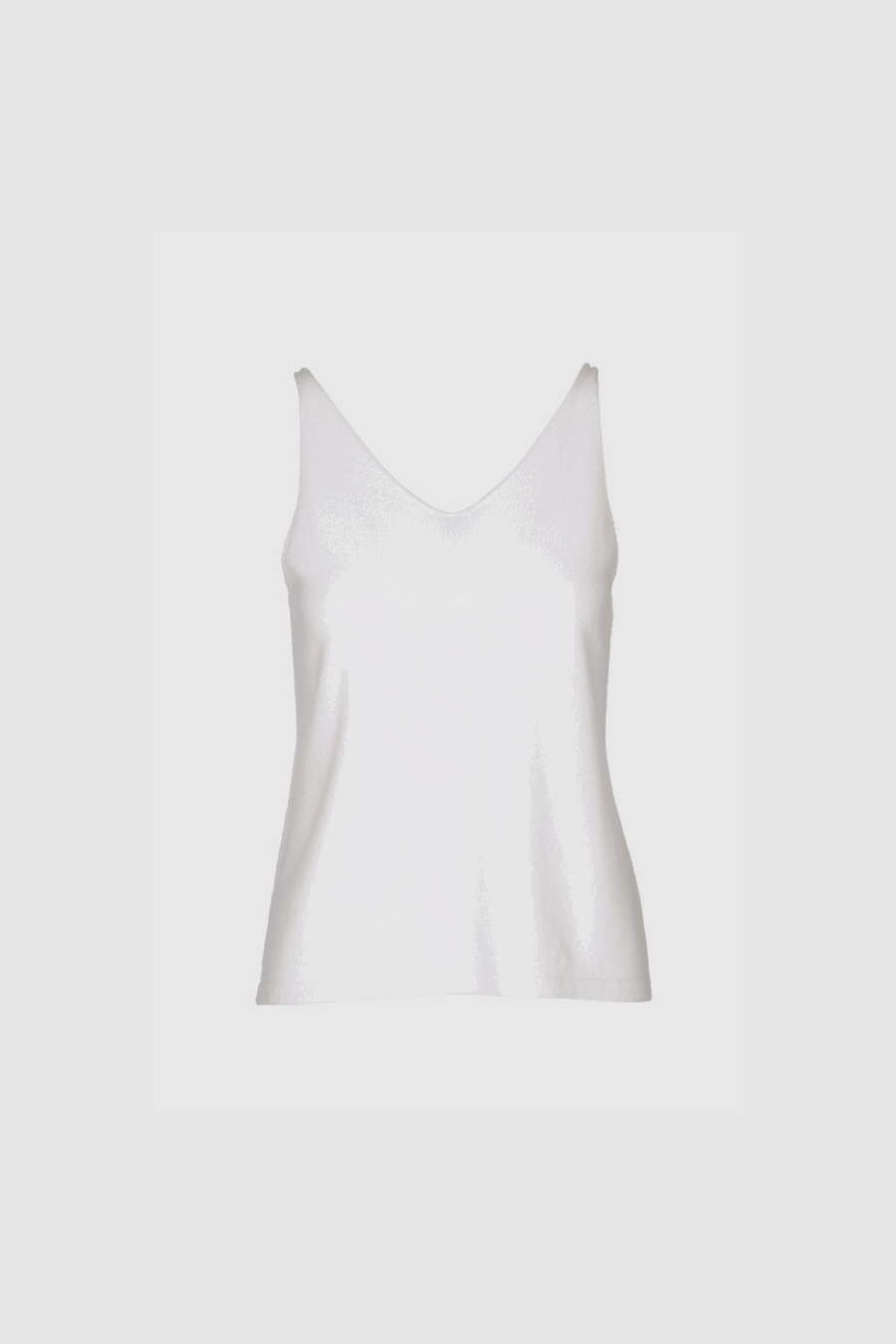 Top aus Kaschmir in Off White