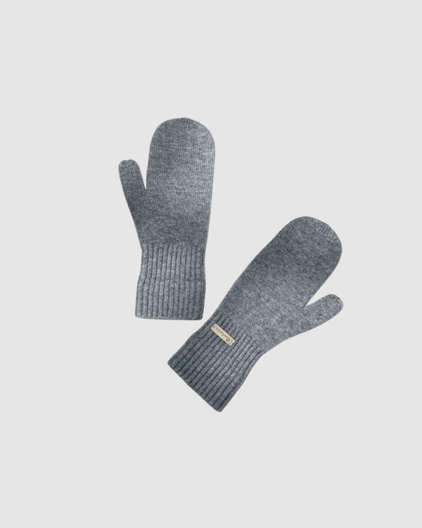 Handschuhe aus Kaschmir in Grau