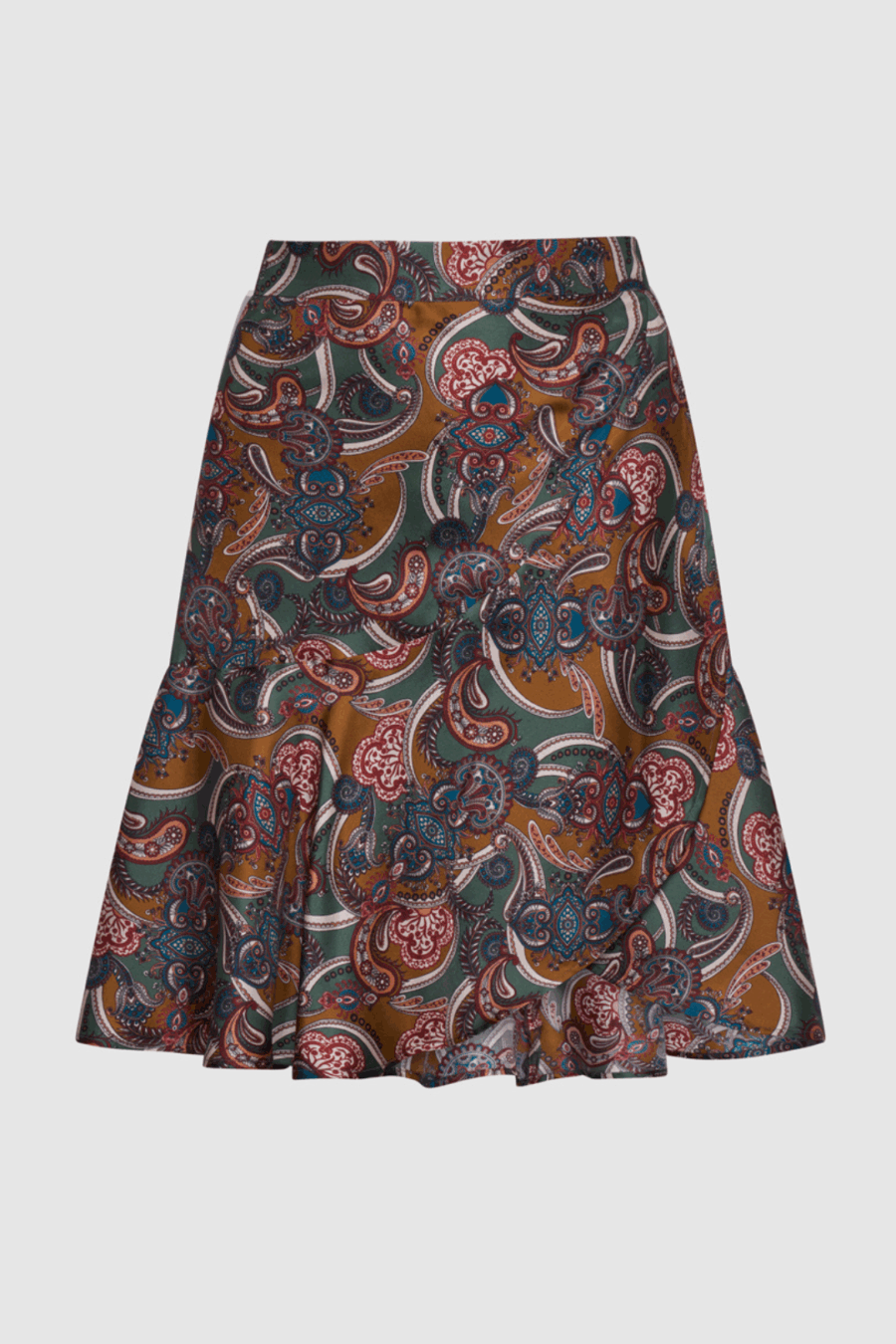 Minirock aus Seide im Print