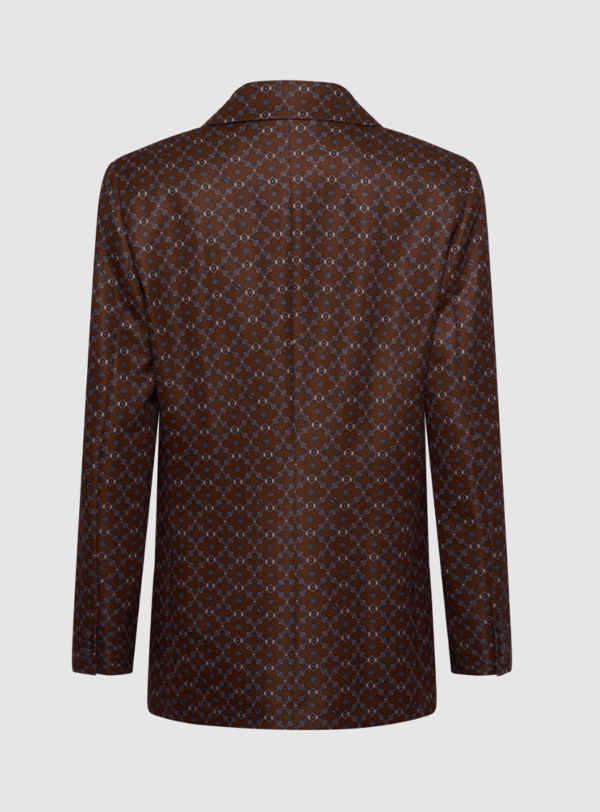Blazer in Braun Jacquard  – Bild 2