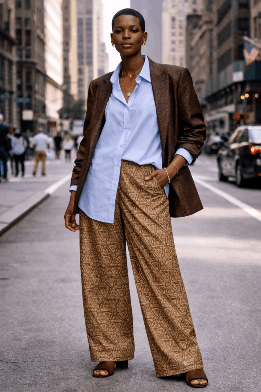 2026_Sommer_Boscana_Blazer_Blazer-in-Braun-Jaquard_Modelfoto