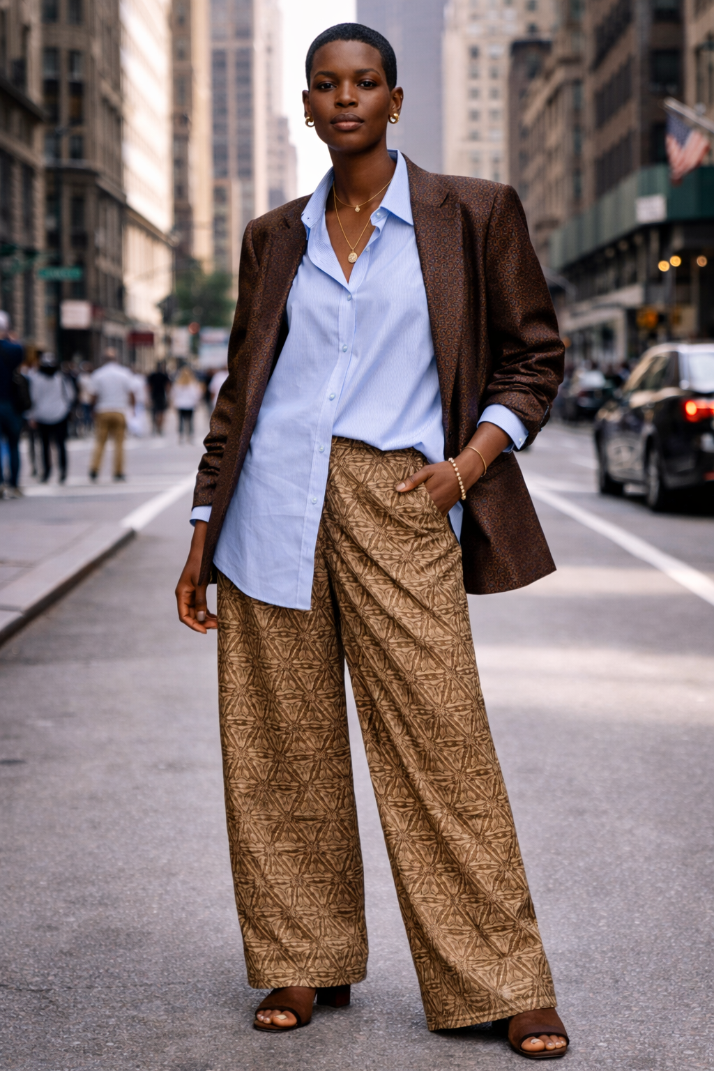 2026_Sommer_Boscana_Blazer_Blazer-in-Braun-Jaquard_Modelfoto