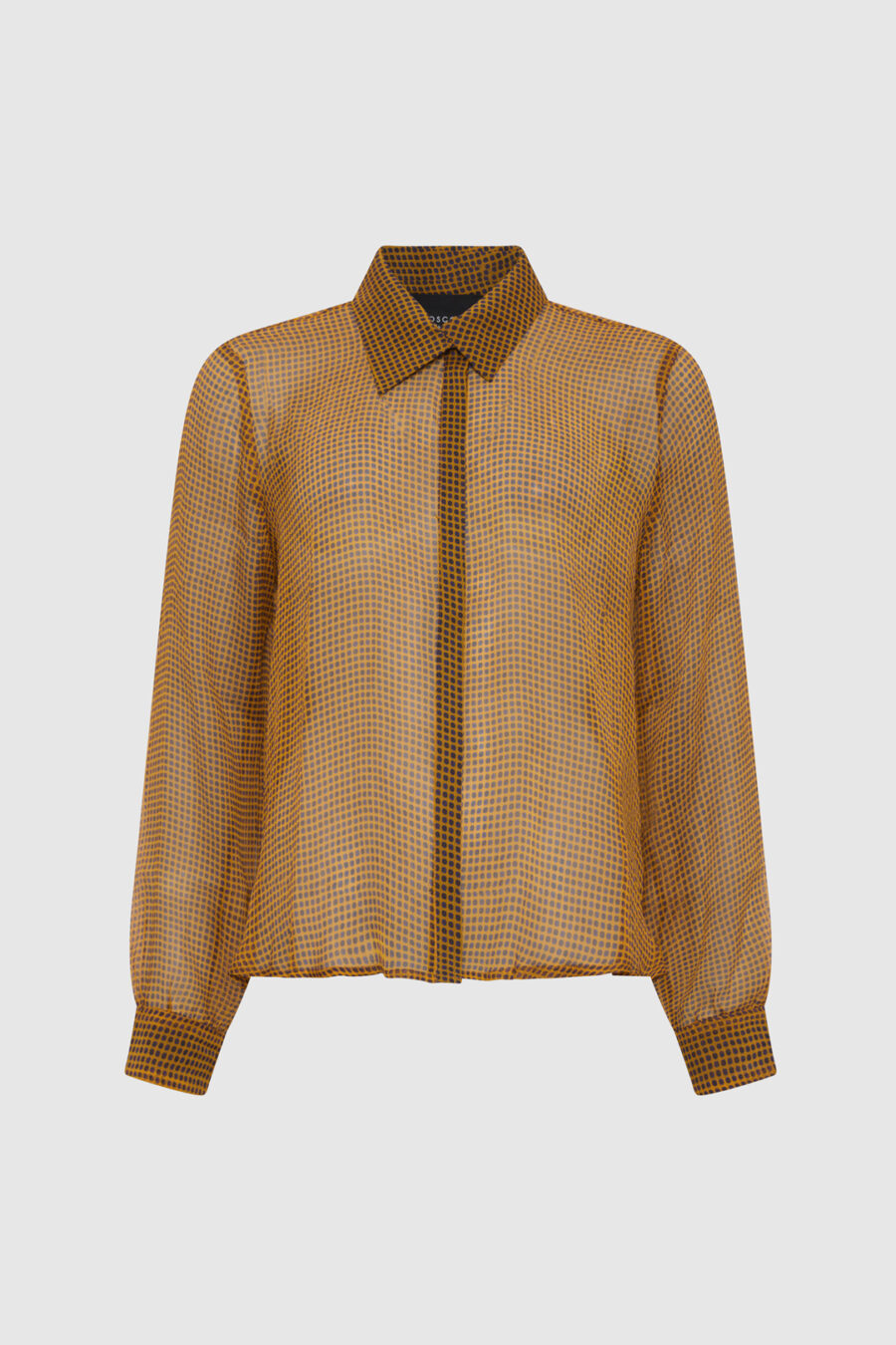 Leicht transparente Seidenbluse mit floralem Print