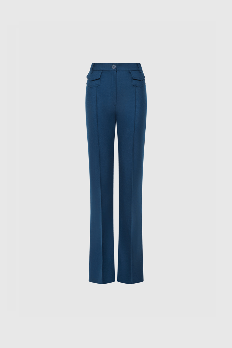 Hoch geschnittene Hose in Dunkelblau