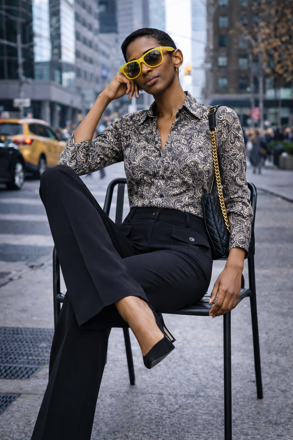 2026_Sommer_Boscana_Hose_Hoch-geschnittene-Hose-in-Schwarz_Modelfoto_2