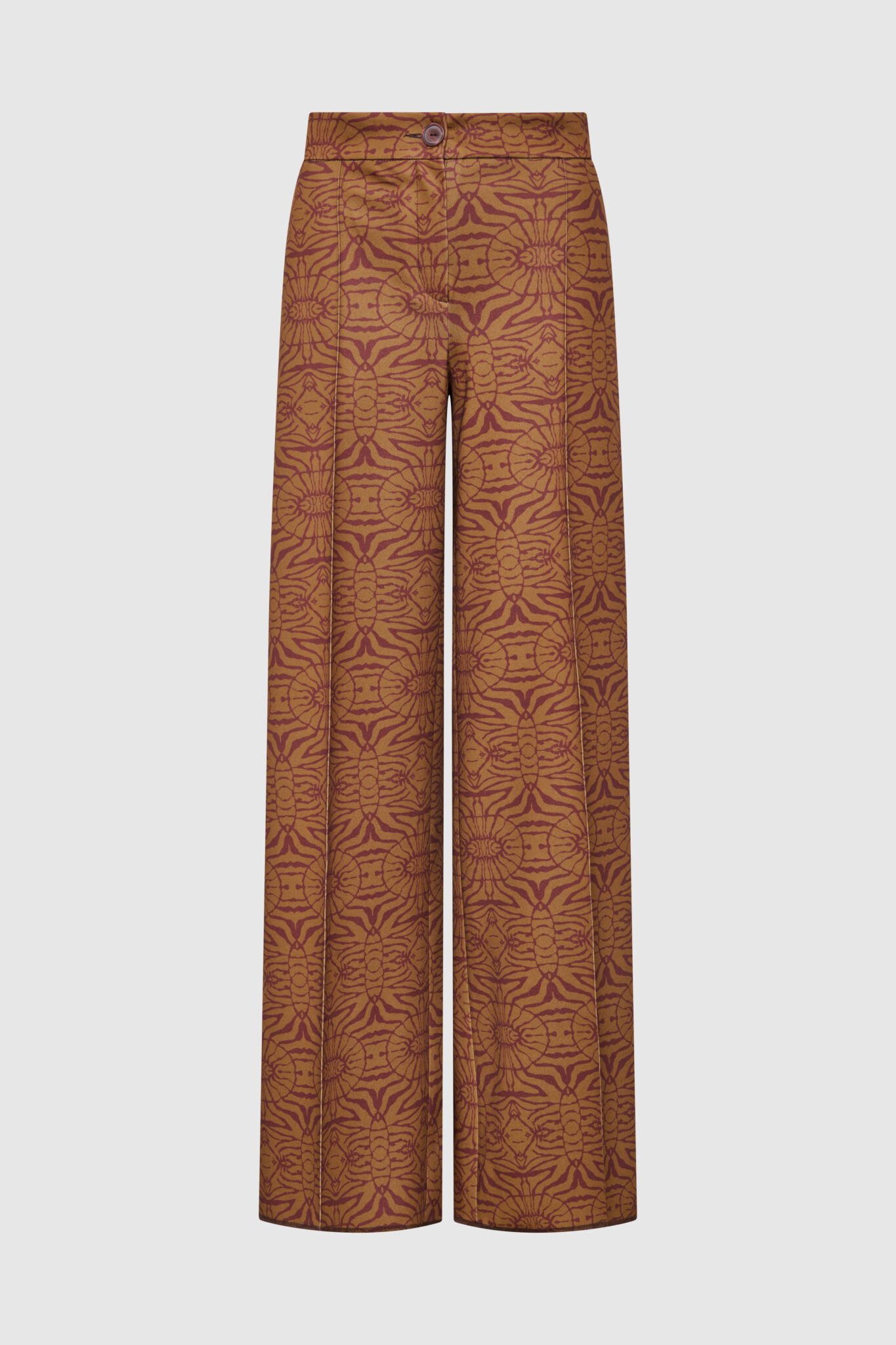 2026_Sommer_Boscana_Hose_Hose-in-Camel-mit-Print-in-Bordeaux