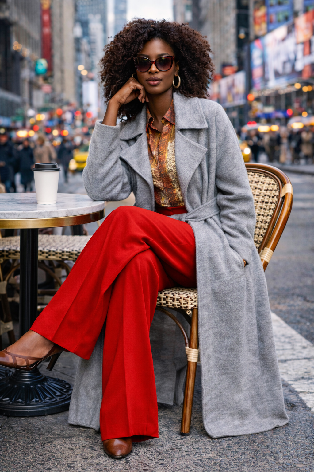 2026_Sommer_Boscana_Hose_Weite-Hose-aus-Merinowolle-in-Rot_Modelfoto_Streetstyle_2