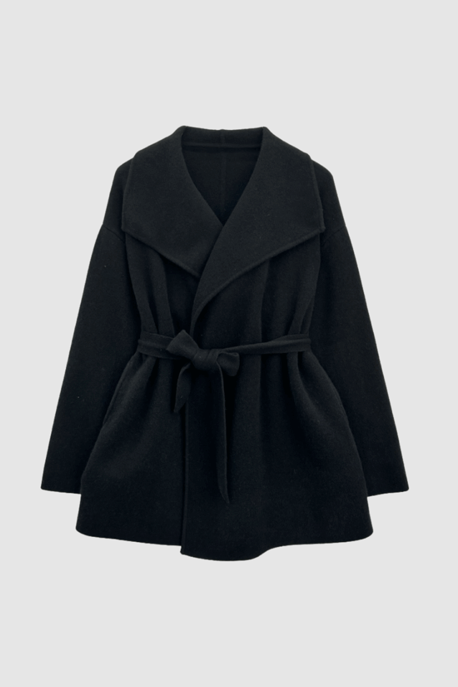 Jacke aus Kaschmir und Merinowolle in Schwarz