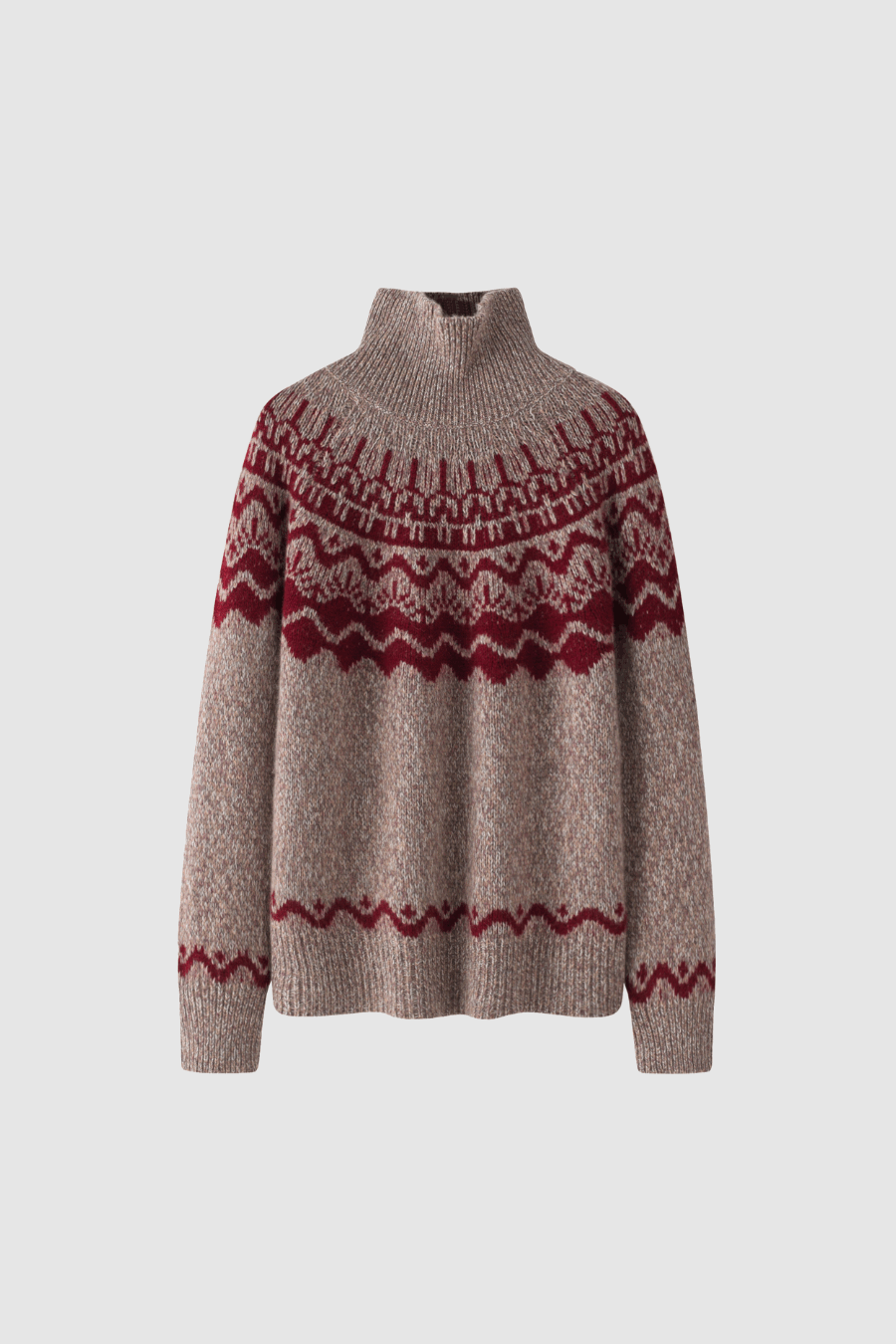 Kaschmirpullover im Norweger Muster