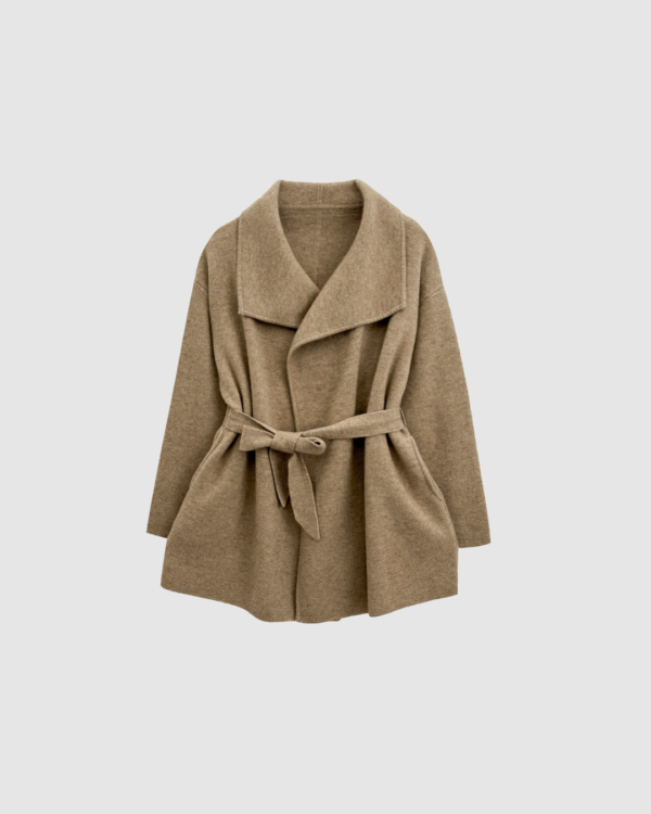 Jacke aus Kaschmir in Braun