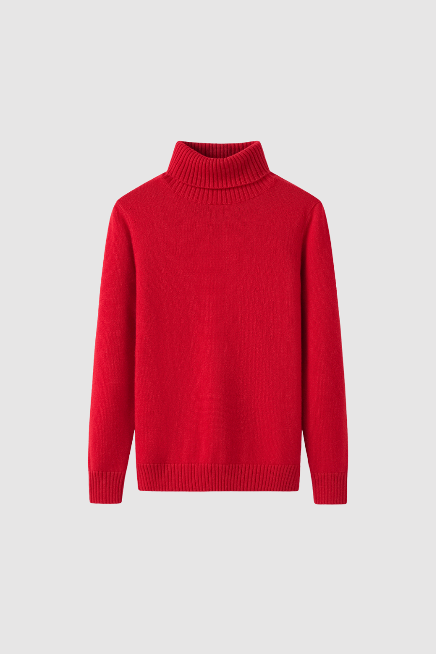 Rollkragenpullover aus Kaschmir in Rot