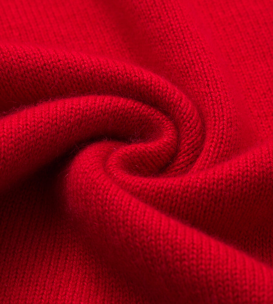 Kaschmir-Rollkragenpullover in Rot